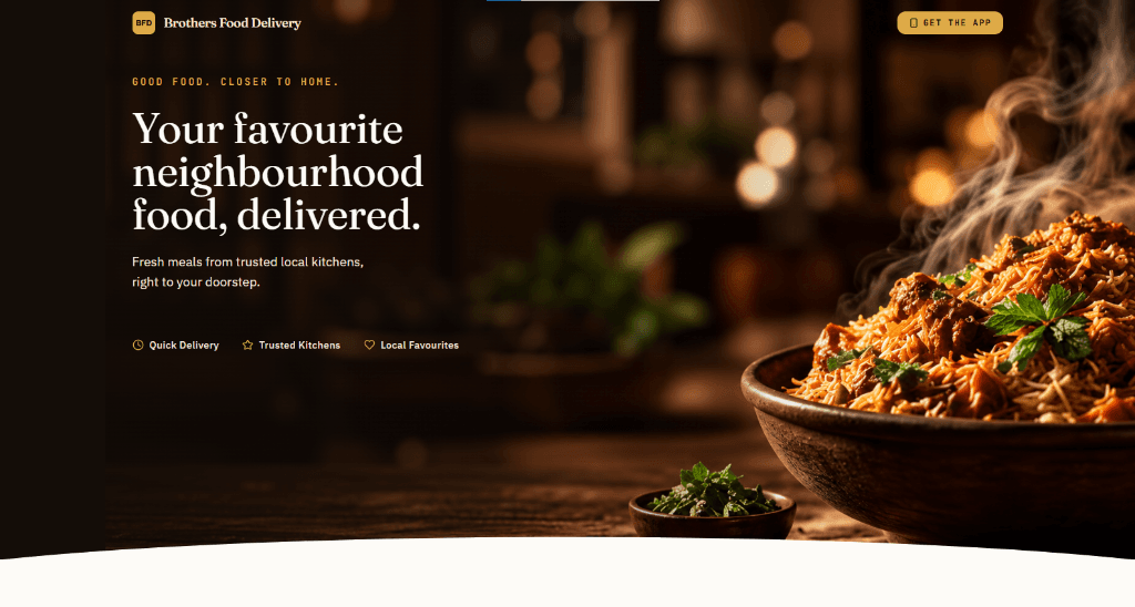 Brother Food Delivery - Local Food Delivery App