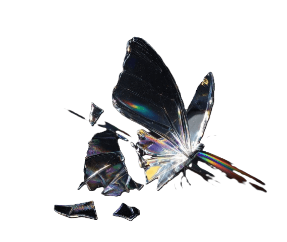 Service Visual 5 - Glass Prism Butterfly